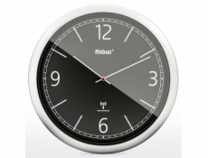 Mebus 19813 radio wall clock black/silver