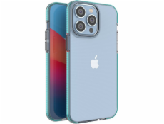 Hurtel Spring Case iPhone 14 Pro Max silikónový kryt s rámčekom svetlo modrý