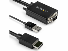 StarTech HDMI - D-Sub (VGA) + USB-A kábel 2m čierny (VGA2HDMM2M)