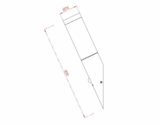 Lampa Domoletti DH3 DH7021, 15W, E27, IP44, černá