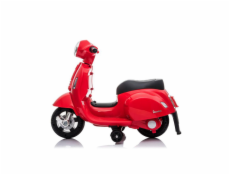 Dětská elektrická motorka Baby Mix Vespa červená