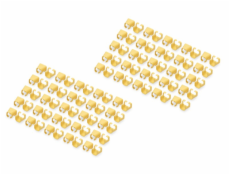DIGITUS Color spony pro Patch kabel, balíček 100ks, žlutá