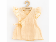 Letní kojenecké mušelínové šaty New Baby Leny peach Vel.68 (4-6m)