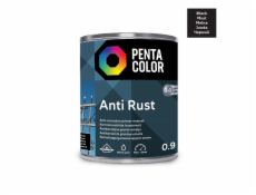 Emailová farba Pentacolor Anti Rust, pololesklá, 0,9 l, čierna