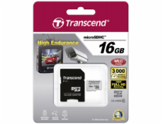 Transcend microSDHC         16GB trieda 10 MLC vysoka vytrvalost