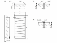 Elektrický sušiak uterákov Terma ZigZag 500x1070mm