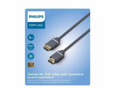 Kábel PHILIPS HDMI M, HDMI M, 5m, sivý SWV5650G/00