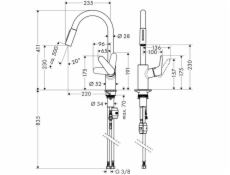 Kuchynská batéria Hansgrohe Focus 318158