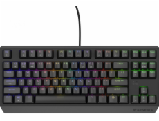 Genesis herní klávesnice THOR 230/TKL/RGB/Outemu Brown/Drátová USB/US layout/Černá