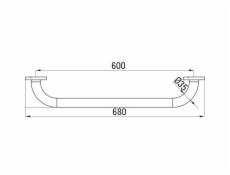 Rukoväť SG-02, 60 cm