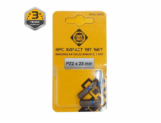Skrutkovacie bity Forte Tools PZ2, 25 mm, 3 ks Skrutkovacie bity Forte Tools PZ2, 25 mm, 3 ks