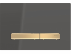 Tlačítko pro proplachování Geberit Splachování Geberit Sigma50, Front, Black, Buttons: Brass [1]