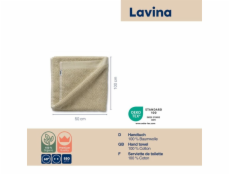 Osuška LAVINIA 100% bavlna béžová 50,0x100,0cm