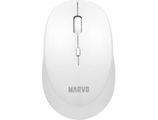 Marvo myš Marvo WM103WH myš, 1600DPI, 2,4 [GHz], optická, 4 class, bezdrôtová, biela, 1 ks AA, kancelárska, tichá