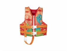 Záchranná vesta Bestway, červená/oranžová, 56 cm, 19-30 kg