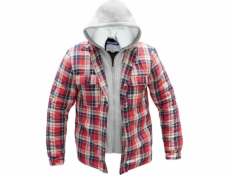 Dedra Zateplená flanelová mikina s kapucí, velikost M Dedra Zateplená flanelová mikina s kapucí, velikost M