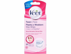 Veet Strips s voskem na depilaci obličeje 20 ks