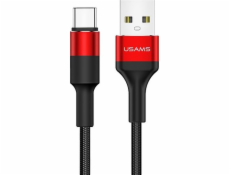 Usams USB-A - USB-C kabel USB 1,2 m černý (SJ221TC02)