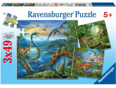 Puzzle Ravensburger 3x49 Dinosauři - 093175