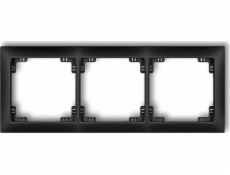 Karlik Frame Deco Soft, univerzální, trojitý plast, matná černá (12DRSO-3)