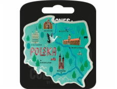 Mr. Dragon Magnet Poland green - miluji Polsko A