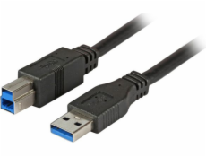 USB EFB kabel USB-A – USB-B 3 m černý (K5247SW.3)