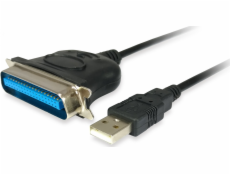 Equip Equip Adaptérkabel USB St -> Parallel St 1,5M černá Poly