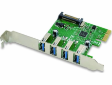 Concepttronic PCIe x1 řadič – 4x USB 3.0 (EMRICK02G)
