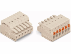 Zásuvka Wago MCS-MINI, 10-pólová, světle šedá, rozteč 3,5 mm (2734-110)
