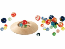 Skleněné koule Goki s hrací deskou