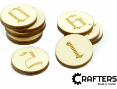 Crafters : Dřevěné značky - čísla (10)