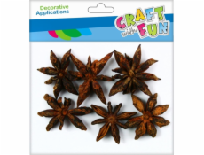 Craft with Fun CF DECK DEKORACE NATURA ANISE 2-3CM 10G 12/288
