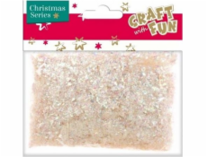 Zábavné řemeslo CF ORNAMENT BN TRANSPARENT CONFETTI 30G PBH12/72