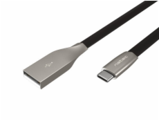 Natec USB-A - USB-C USB kabel 1 m Černostříbrný (NKA-1954)