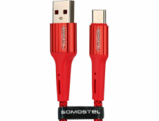 Somostel USB-A USB kabel – 1 m červený (25696)