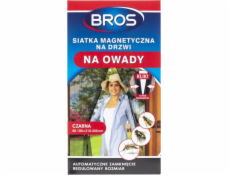 Bros Bros Magnetická síť na dvířka proti hmyzu, černá, 100 x 220 cm