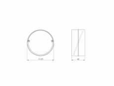 Větrací rozpěrka EUROPLAST AV125, D125 mm