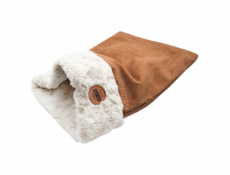 RED ANT ŇUŇU Oboustranný tulivak pro kočky a malé psy Koňaková/krémová 65x45cm