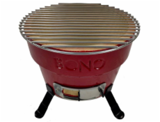 Gril KAMADO BONO HIBACHI, 31 cm, červený
