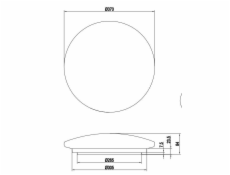 Stropné svietidlo Reality Terra R67471100, 15 W, 3000 °K