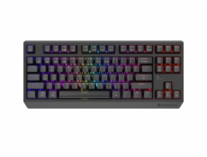 GENESIS herní klávesnice THOR 230/TKL/RGB/Outemu Silent Lemon/Bezdrátová USB + Bluetooth/US layout/Č