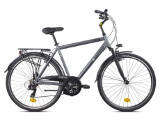 Mestský bicykel Outliner, 28&quot;, čierna/tmavo šedá