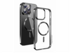 Swissten POUZDRO CLEAR JELLY MagStick METALLIC PRO IPHONE 15 PRO MAX ČERNÉ
