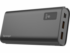 Prenosná nabíjačka Sponge Energy 20000 mAh, 22,5 W, sivá