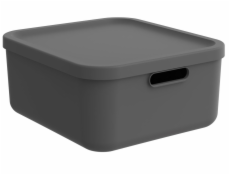 Úložný kufor Rotho Albula, 20 l, antracit, 39,5 x 35,5 x 17,7 cm