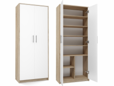 Kartotéka OLIV 2D 74x35x180 cm Sonoma/White