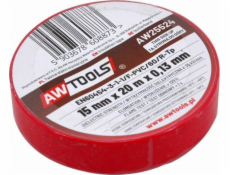AWTools AWTOOLS IZOLAČNÁ PÁSKA 15mm x 20m ČERVENÁ