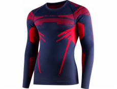 Brubeck LS15700 Pánská mikina DRY tmavě modrá/červená S