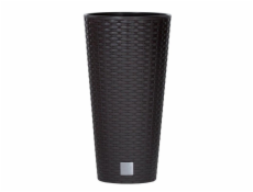 Hrniec Prosperplast Tubus, plast, O 30 cm, čierny
