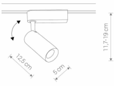Smerové svietidlo Nowodvorski Iris, 12W, LED, 9001